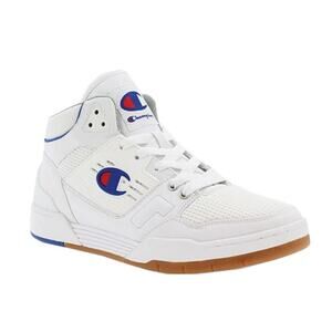 Champion 3 On 3 High Top Basketball Sports Shoes White Boys Size US 5Y EU 37.5